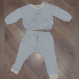 Jessica Simpson Light Blue and Cream Kids Matching Set